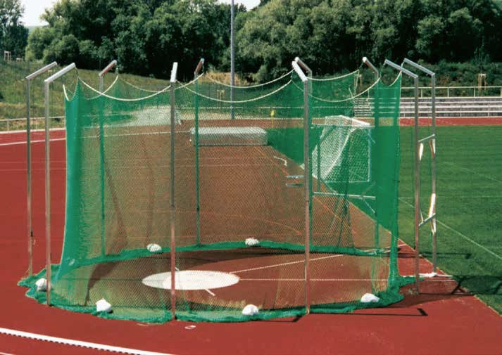 Diskus- / Hammerwurf-Schutzgitter-Pfosten