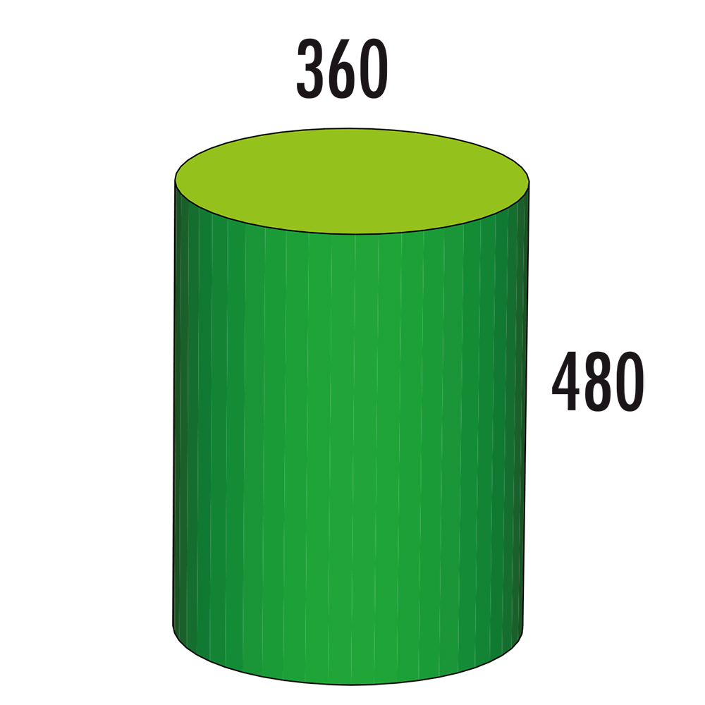 Zylinder MEDI L - grün/hellgrün - Bild 3 - Vergrößern