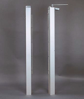 Tennispfosten, quadratisch (80 x 80 mm) oder rund (Ø 83 mm)