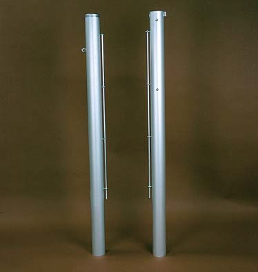 Tennispfosten, quadratisch (80 x 80 mm) oder rund (Ø 83 mm) - Bild 2 - Vergrößern