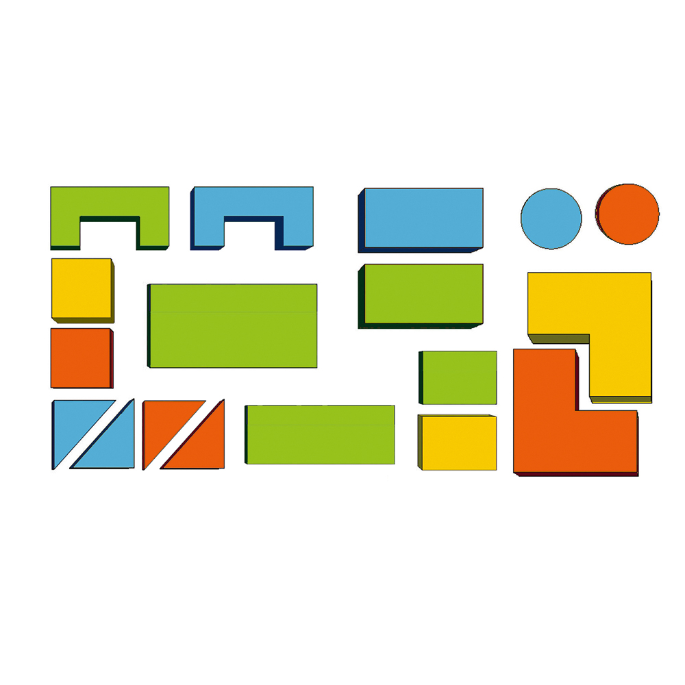 18-teiliger Bausteinsatz MAXI Set 1