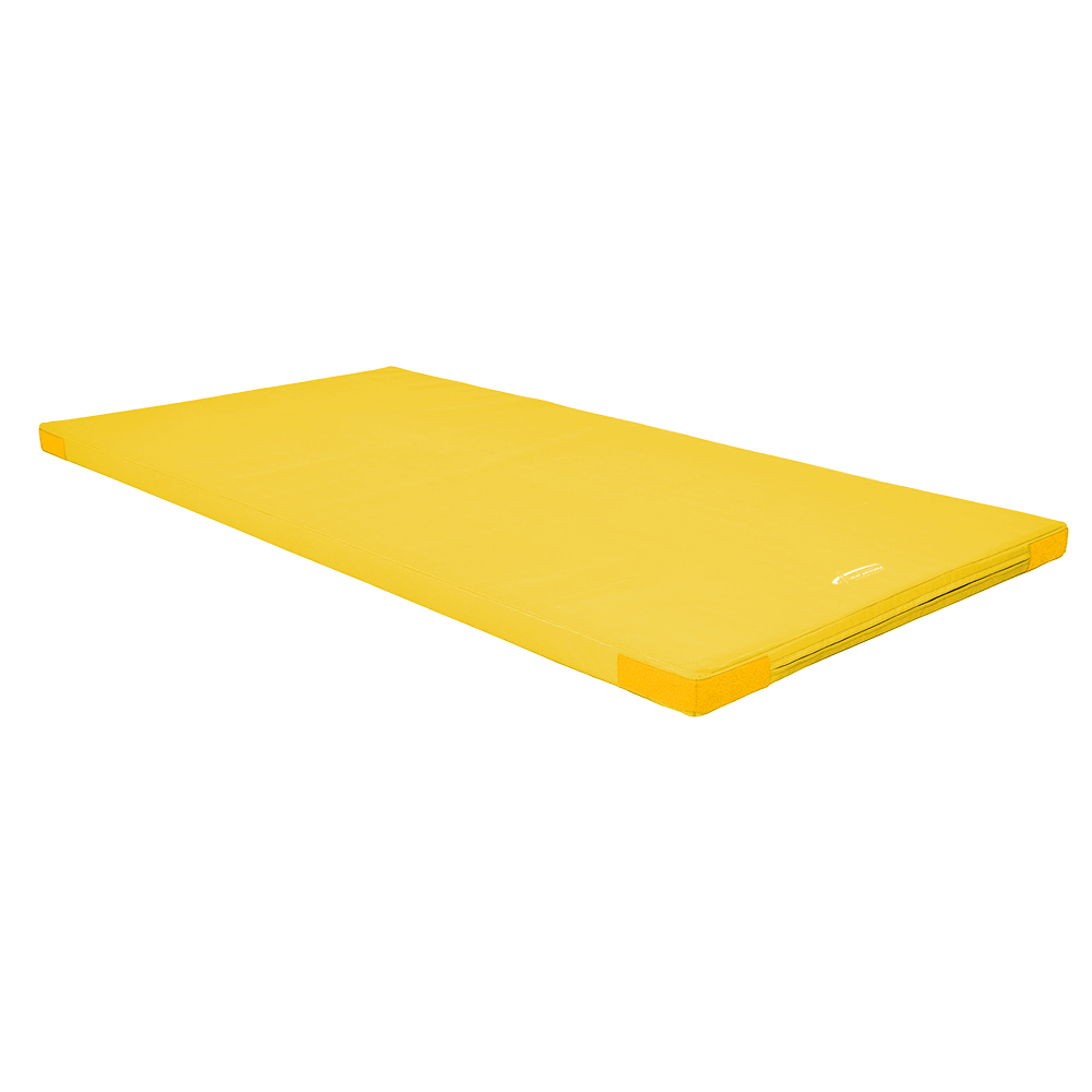 Super-Leichtturnmatte 200x100 cm Klett- und Flauschecken_gelb