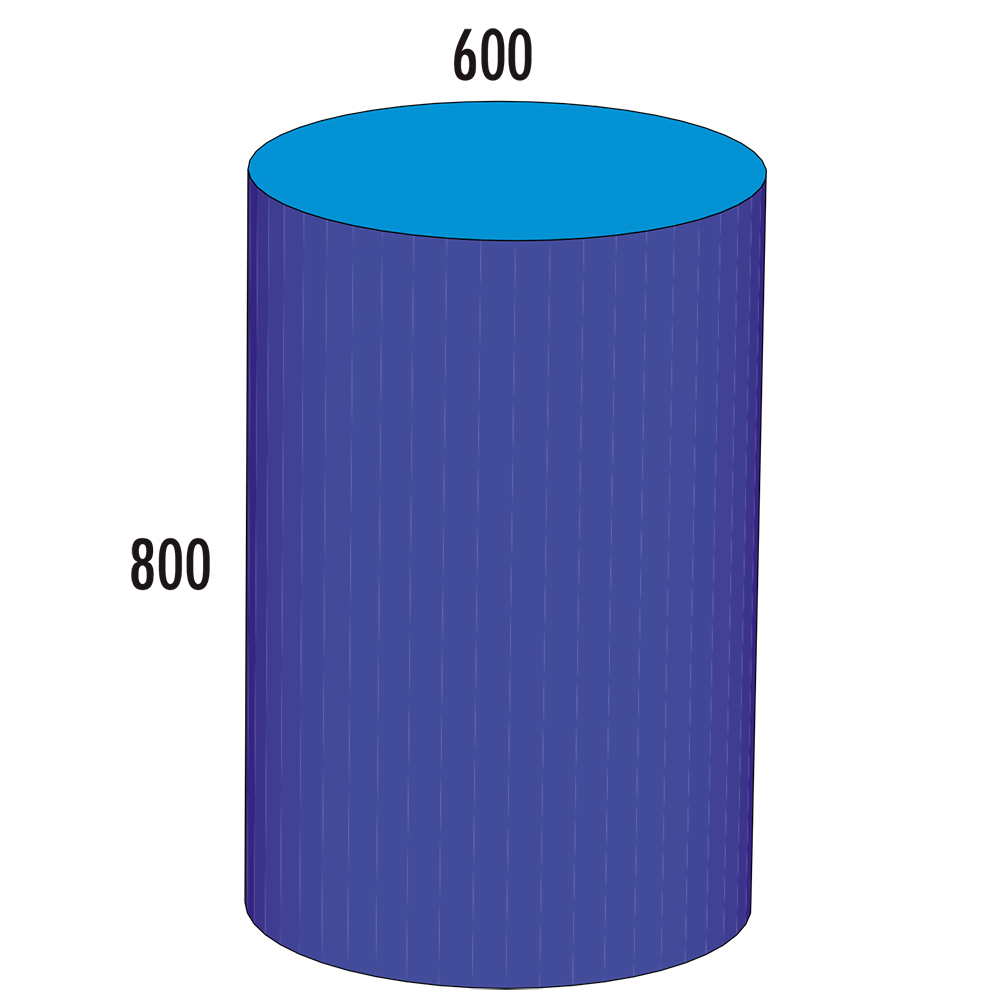 Zylinder MAXI M Ø 600 - lang/blau