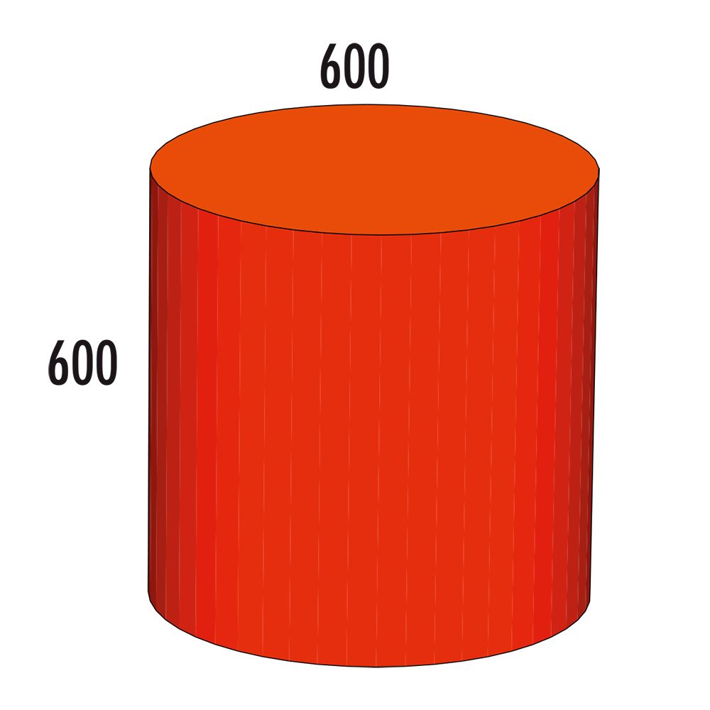 Zylinder MAXI M Ø 600 - mittel/rot