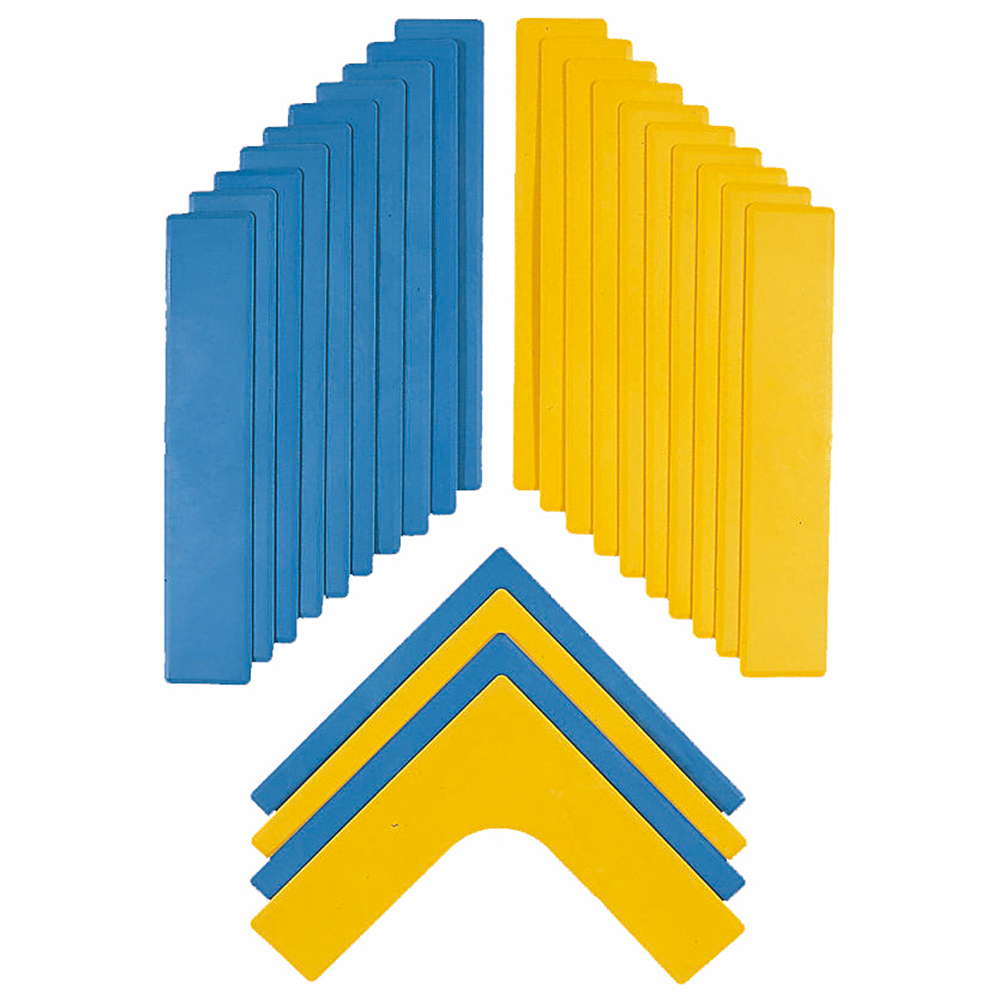 Markierungs-Set, bestehend aus Linien und Ecken