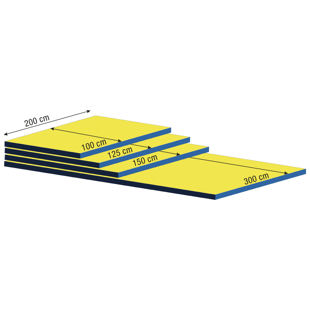 Groessendarstellung Niedersprungmatte School Line