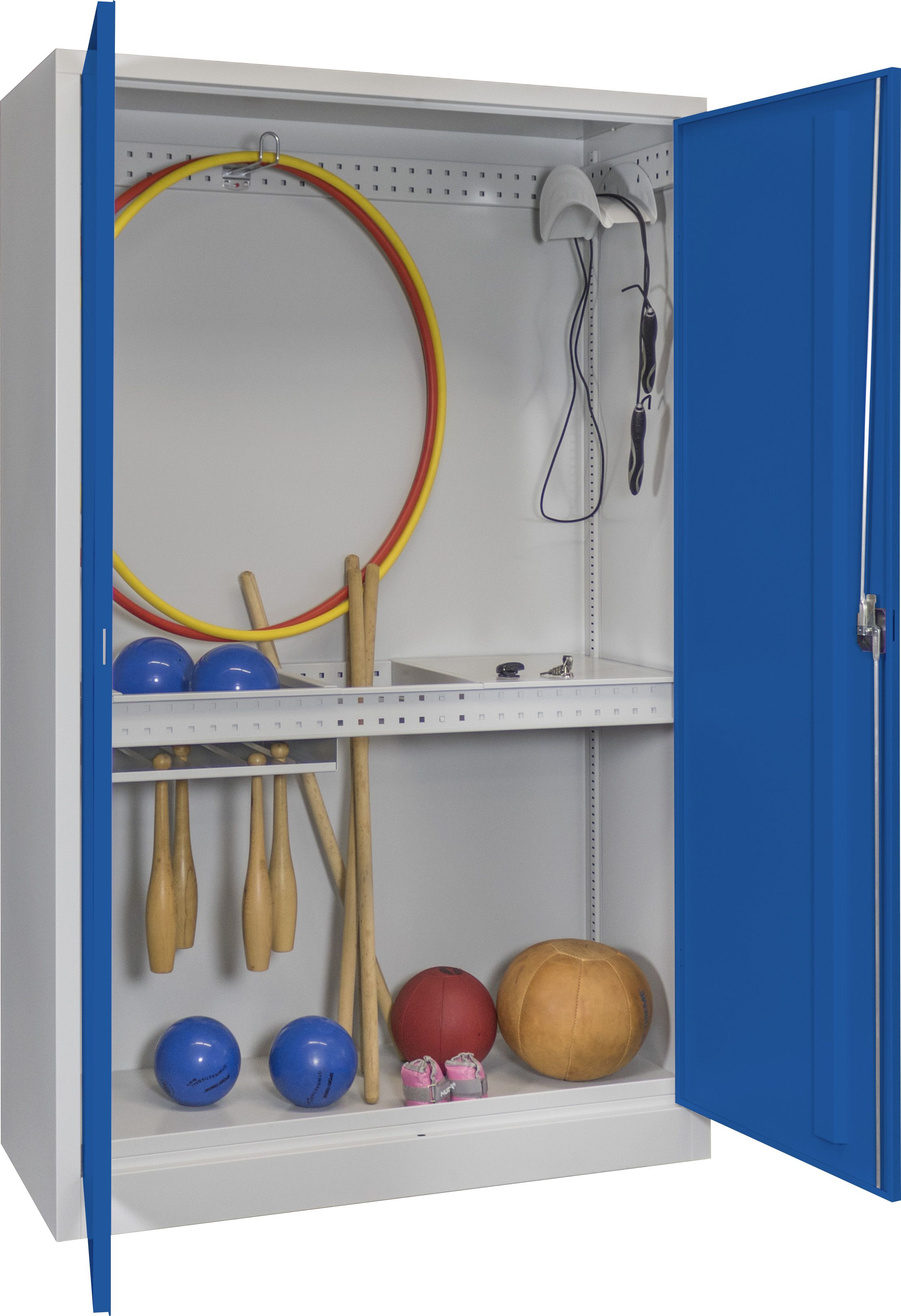 Modul-Sportgeräteschrank mit Grundausstattung