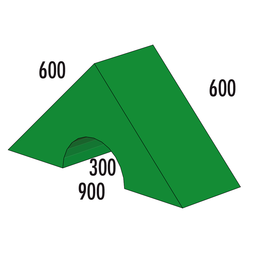Dreieck mit Ausschnitt Längsseite MAXI