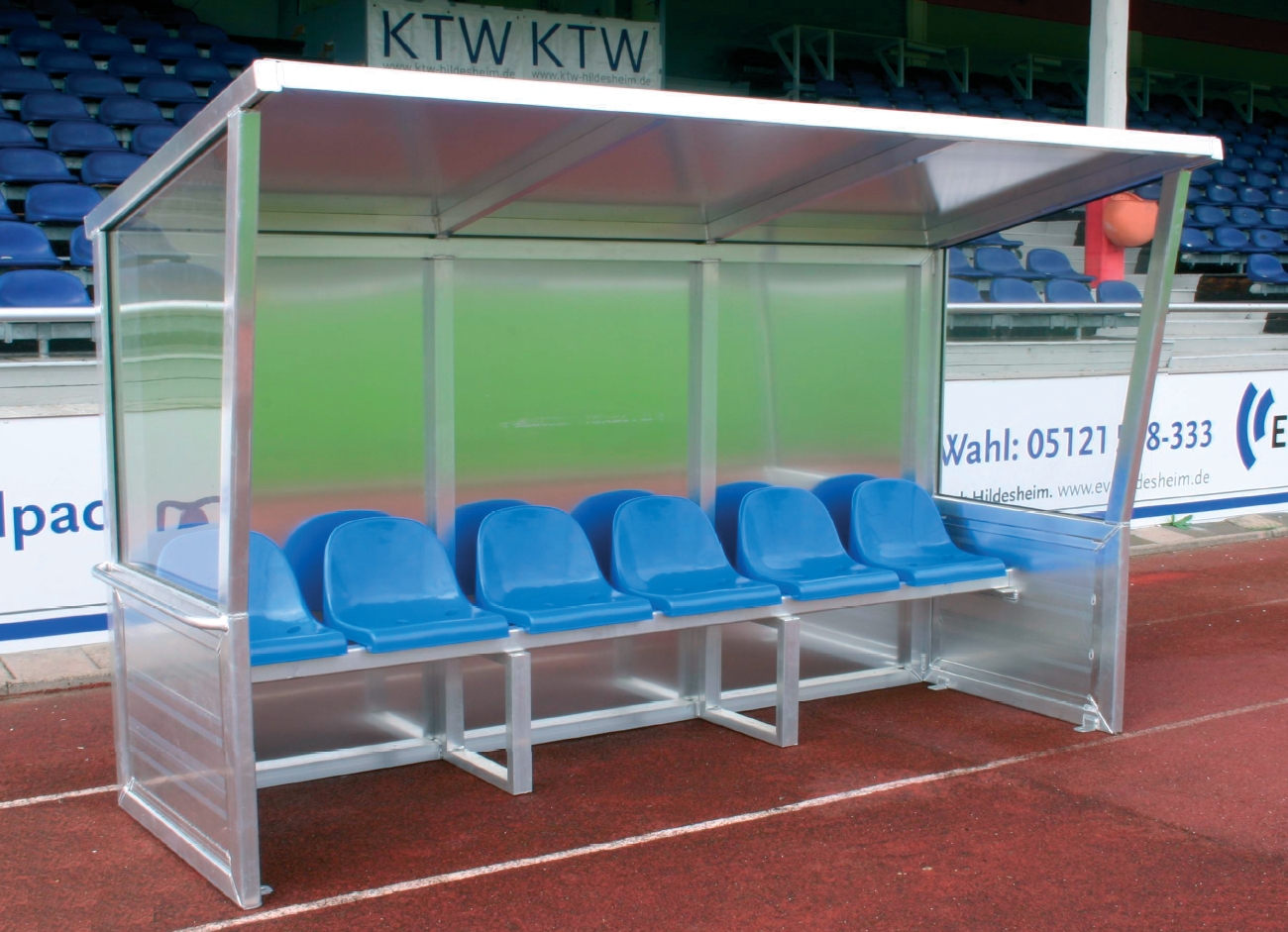 Spielerkabine "Super", vollverschweißt - Bild 1 - Vergrößern