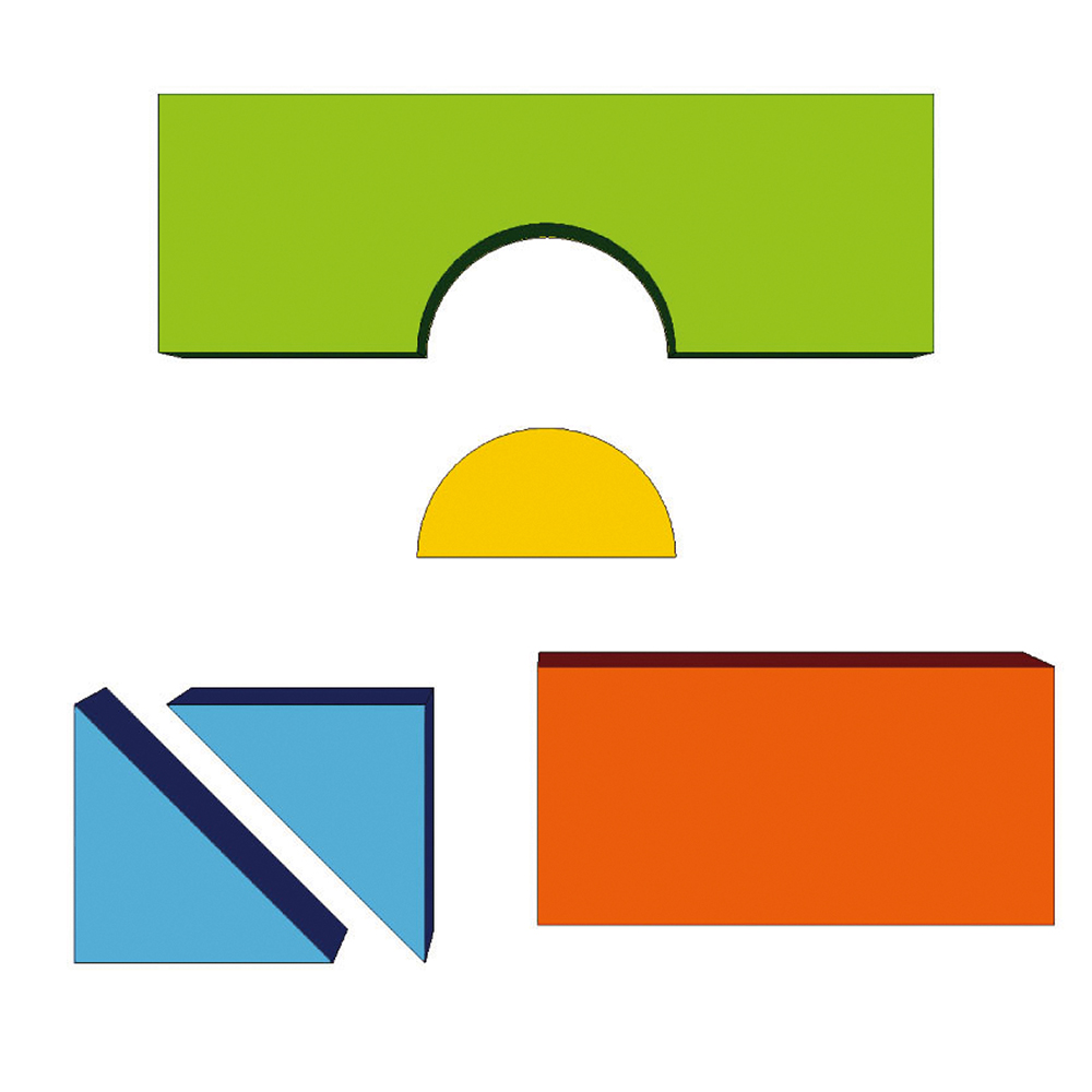 5-teiliger Bausteinsatz MAXI