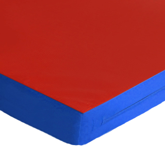 FUN Klappbare Turnmatte KLiPP-KLAPP RG 35 Block Farbecke_rot-blau