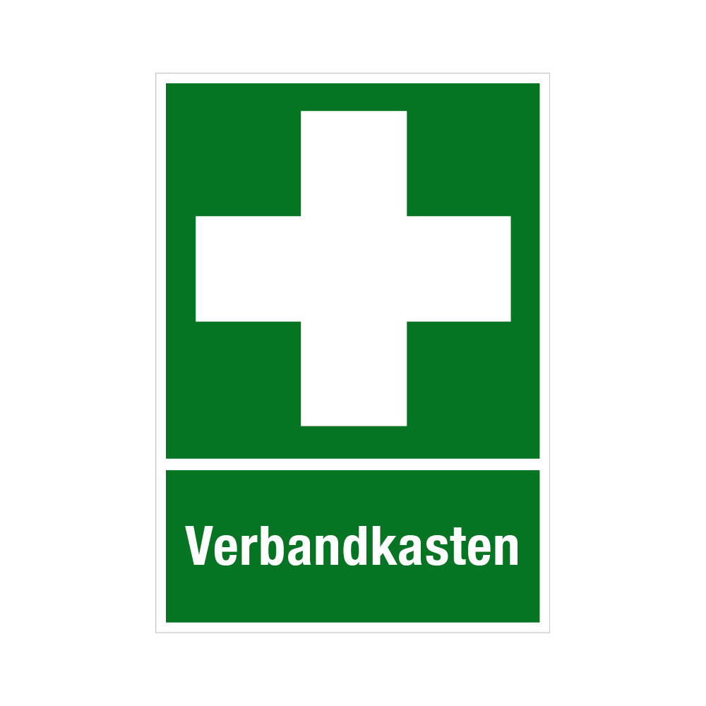 Aufkleber – Hinweis auf Verbandkasten