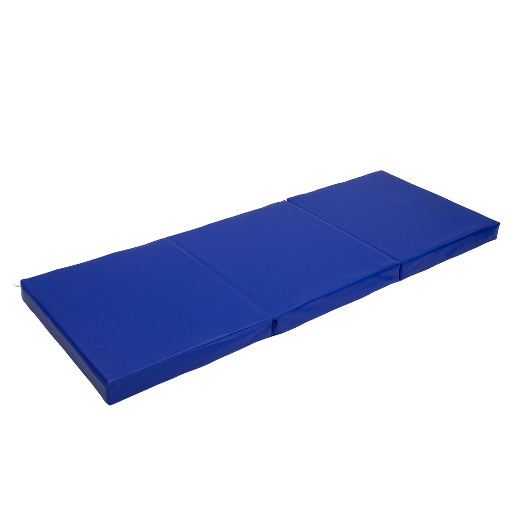 Klappbare Spiel-und Turnmatte-Glattleder_royalblau_royalblau-3