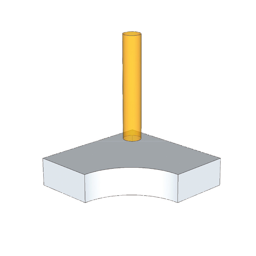 Snoezelräume – Eckpodest mit Aufnahme für Säule