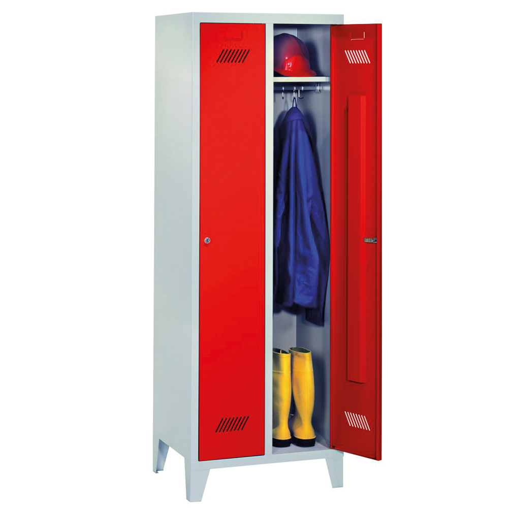 Garderobenschrank mit 15 cm hohen Füßen