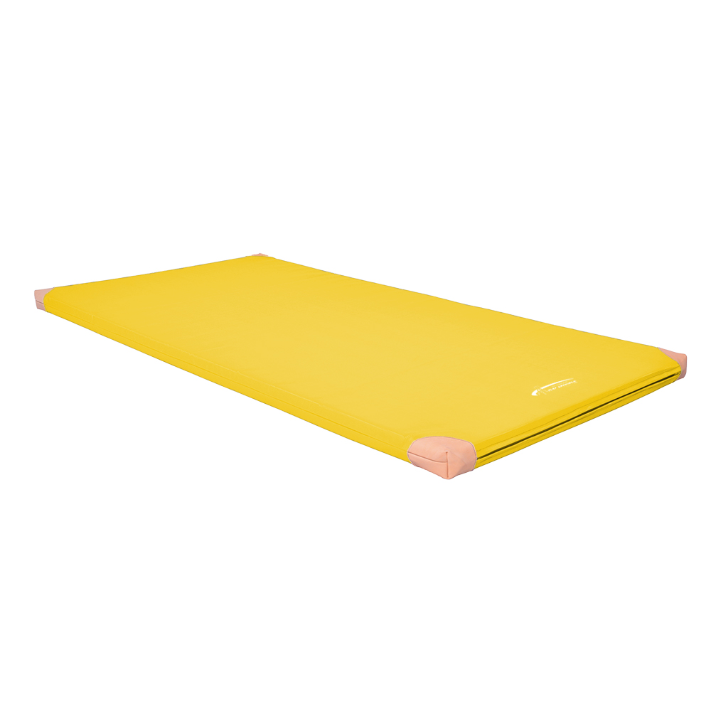 Turnmatte Supersoft Kima RG 22-200x100 cm Lederecken_gelb