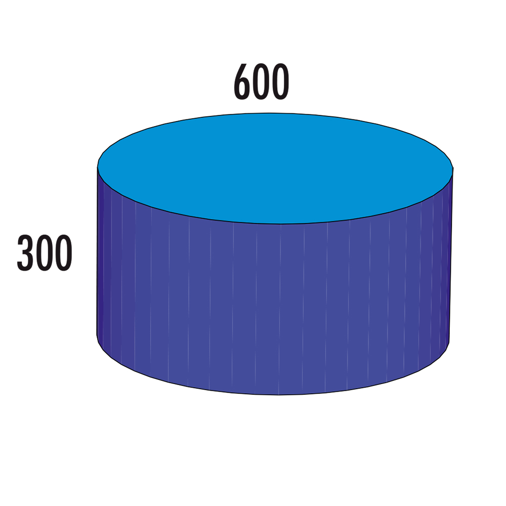 Zylinder MAXI M Ø 600 - kurz/blau