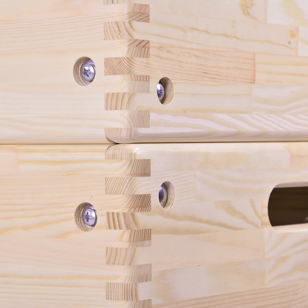 Sprungkasten groß aus Kiefernholz - versch. Ausführungen - Bild 2 - Vergrößern