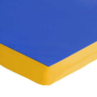 FUN Klappbare Turnmatte KLiPP-KLAPP RG 35 Block Farbecke_blau-gelb