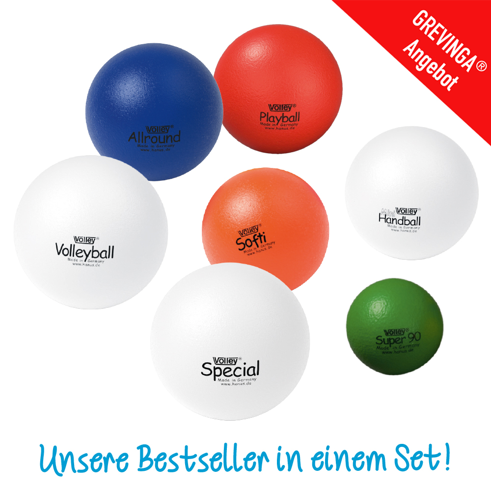 VOLLEY® Test-Paket Soft-Bälle mit Elefantenhaut