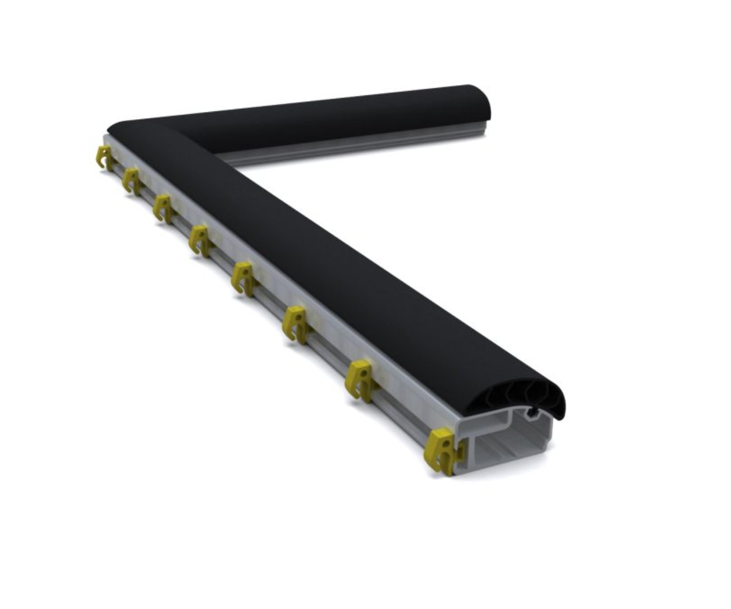 Hochklappbarer Bodenrahmen mit PlayersProtect für Jugend-Fußballtore - Bild 2 - Vergrößern