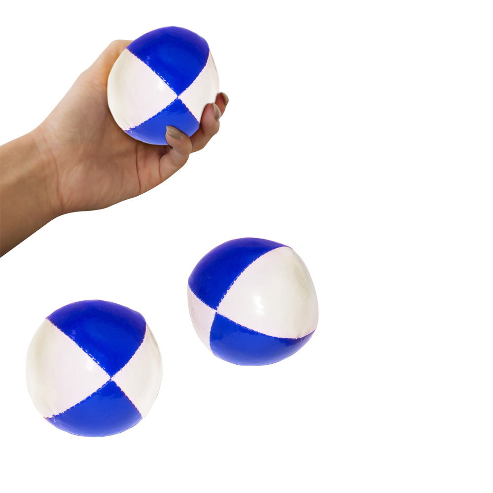 Jonglierblle 3er-Set blau-weiss