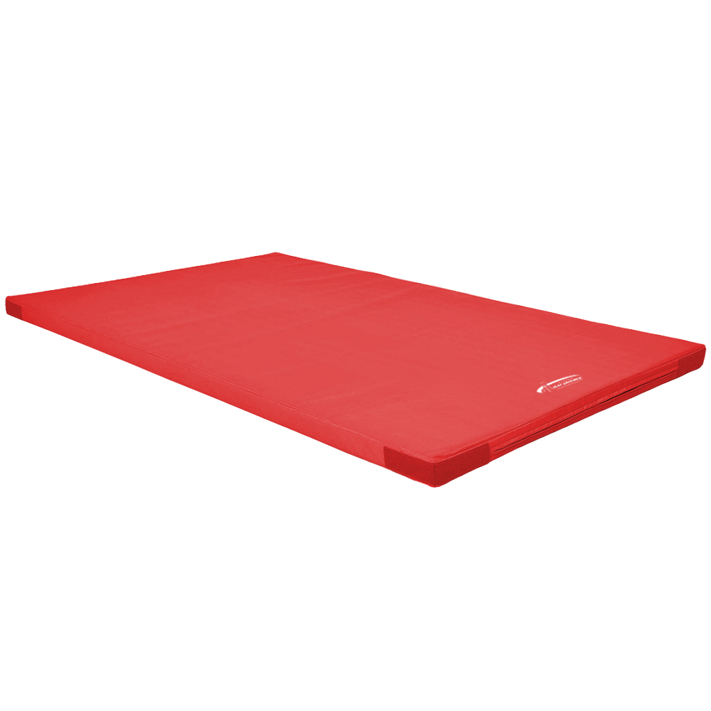 Sportmatte RG80 200x125 cm Klett- und Flauschecken_rot