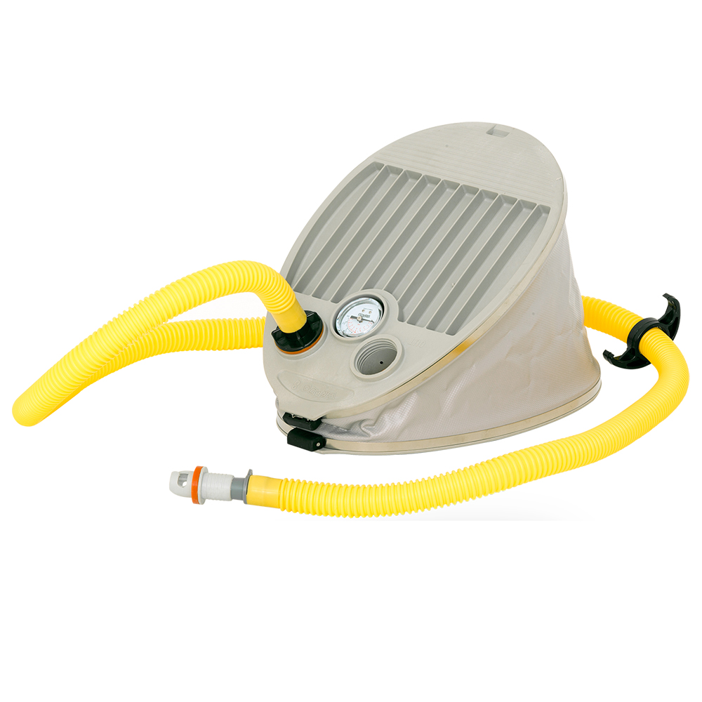 Fußpumpe mit integriertem Manometer