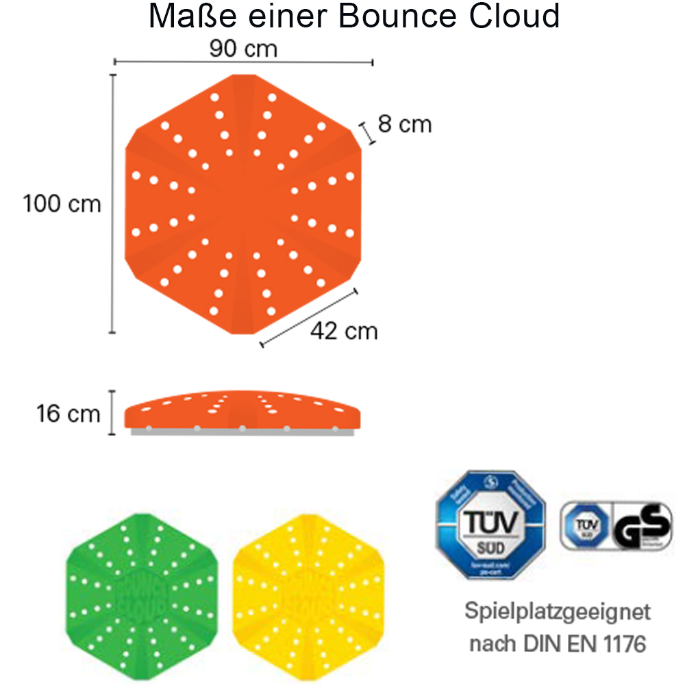 Bounce Cloud Eurotramp 3er Set - Bild 7 - Vergrößern
