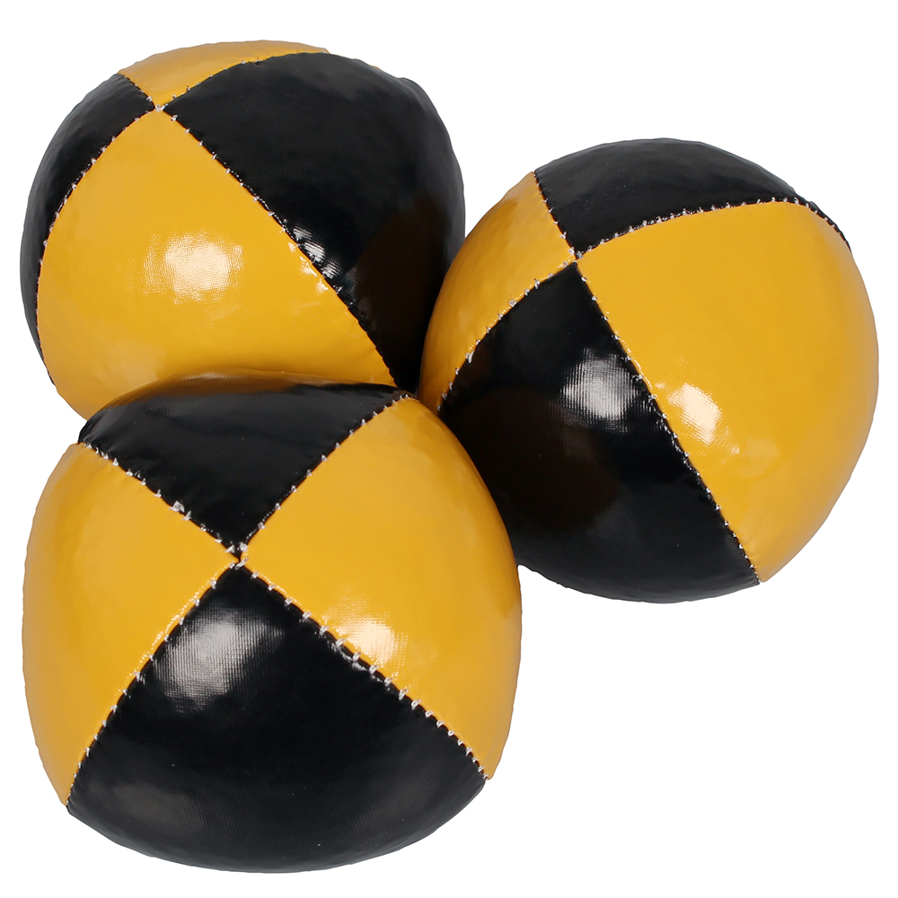 Jonglierblle 3er-Set  schwarz-gelb