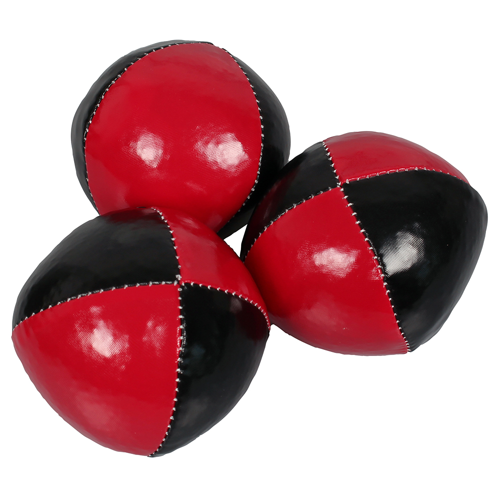 Jonglierbaelle 3er-Set rot-schwarz