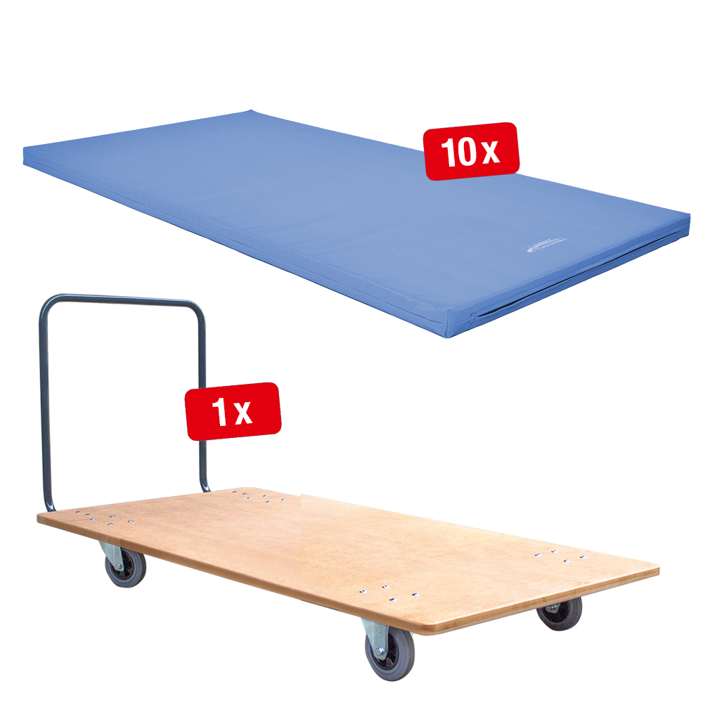 Schulturnmatten Sets (RG 120) 200 x 100 x 6 cm TÜV Süd geprüft