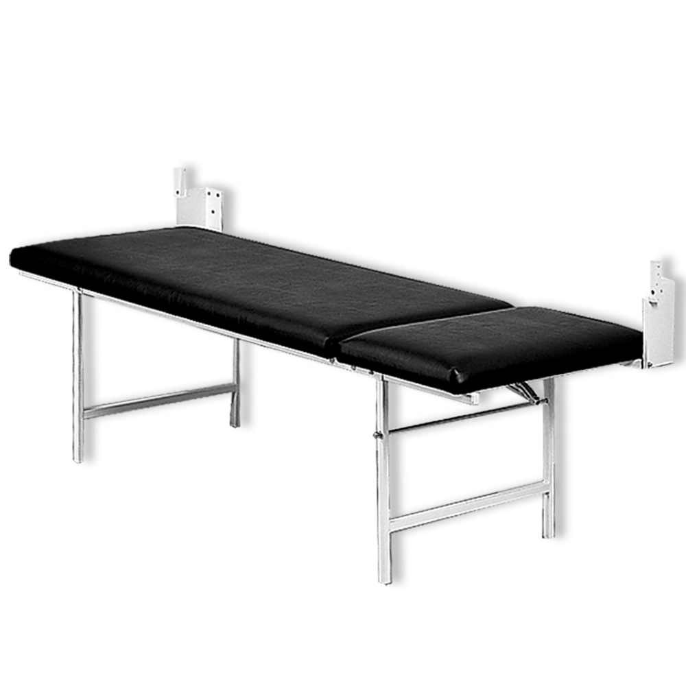 Wandklapp-Ruheraumliege Stahl, schwarz