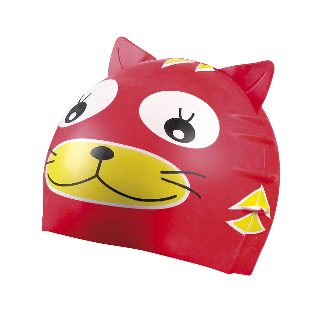 Beco-Silikon-Badekappe-Tiermotiv-rot