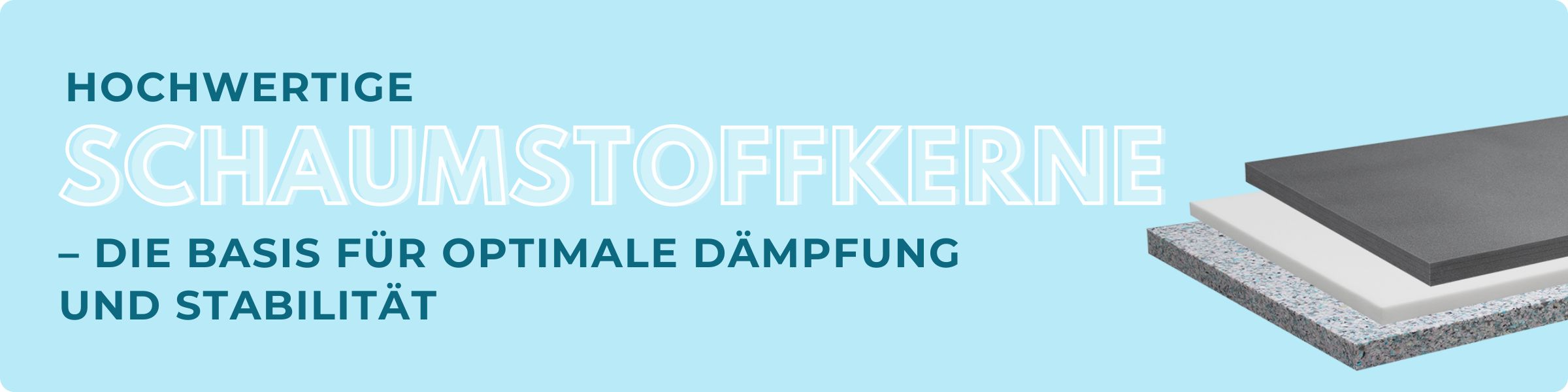 Schaumstoffkerne Kategorieslider