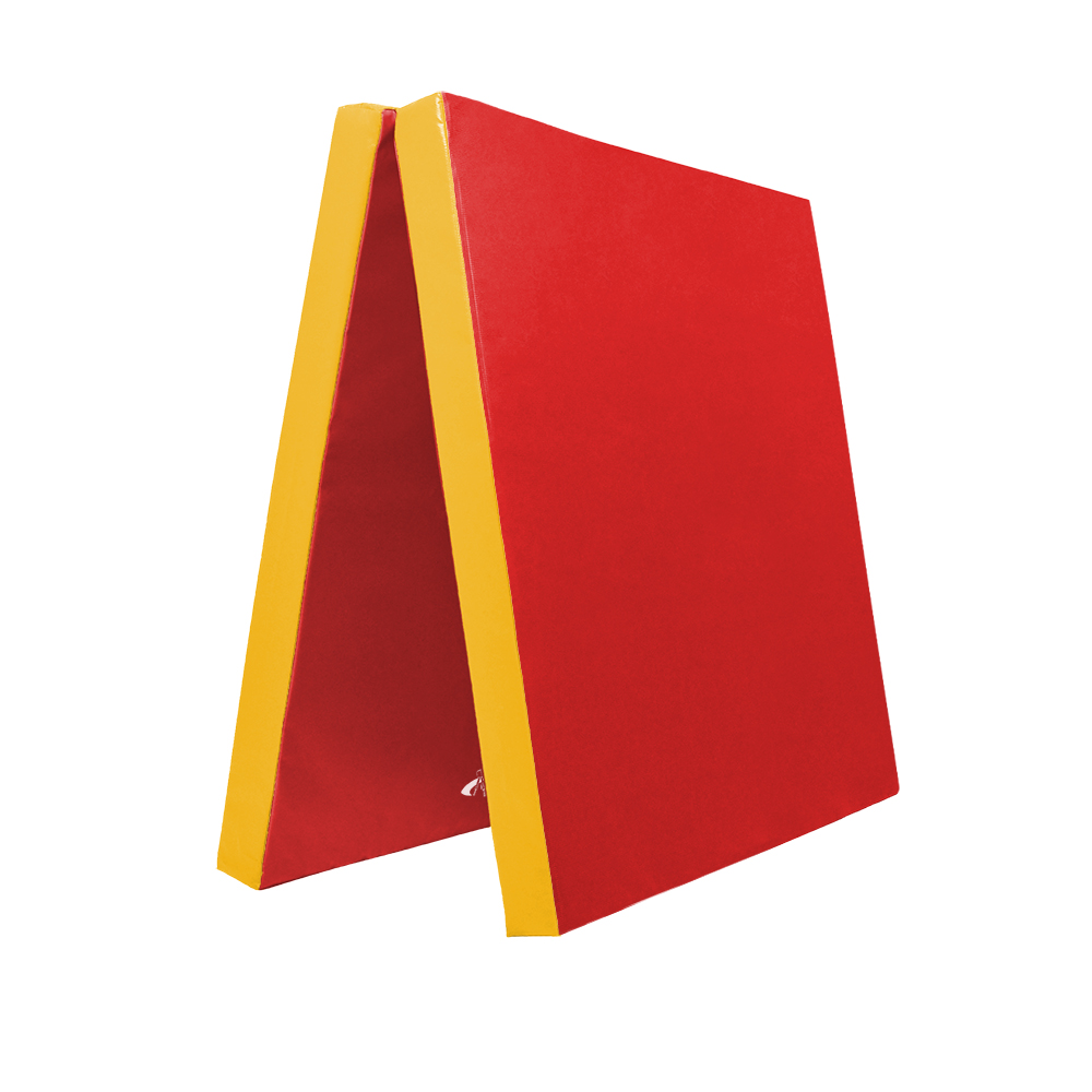 FUN klappbare Turn- und Spielmatte RG35 100x200 cm_rot-gelb