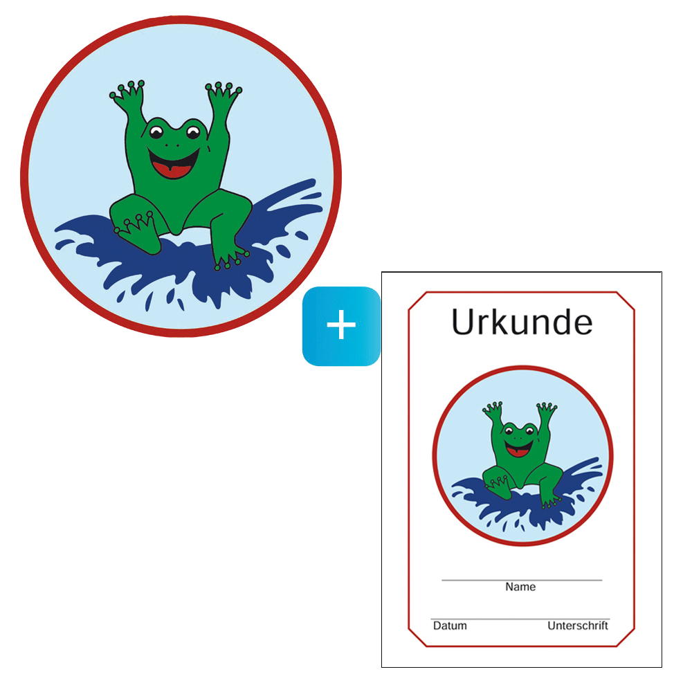 Frosch-Schwimmabzeichen-Urkunde-imSet_126203-01