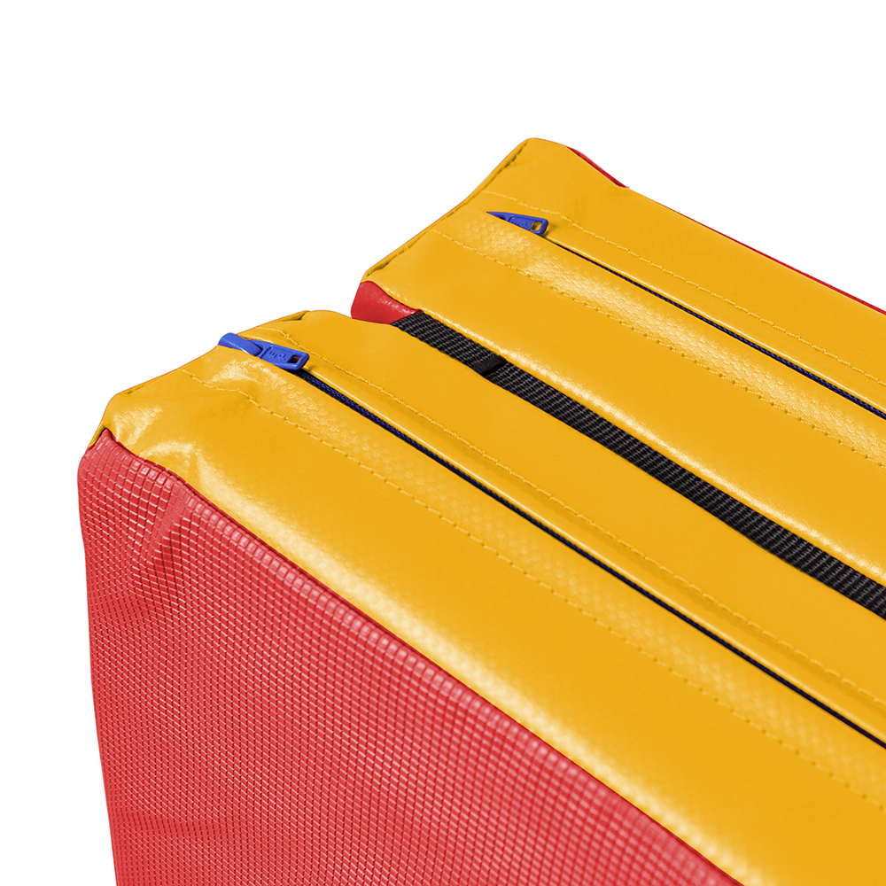 FUN klappbare Turn- und Spielmatte RG80_  Detail_rot-gelb