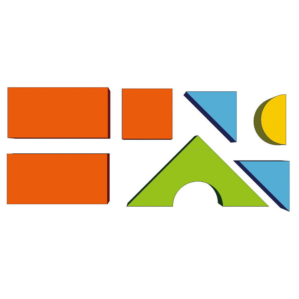 7-teiliger Bausteinsatz MAXI