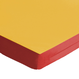 FUN Klappbare Turnmatte KLiPP-KLAPP RG 35 Block Farbecke_gelb-rot