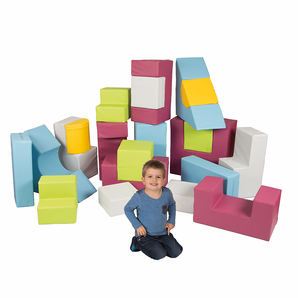 21-teiliger Bausteinsatz Kunstleder MAXI