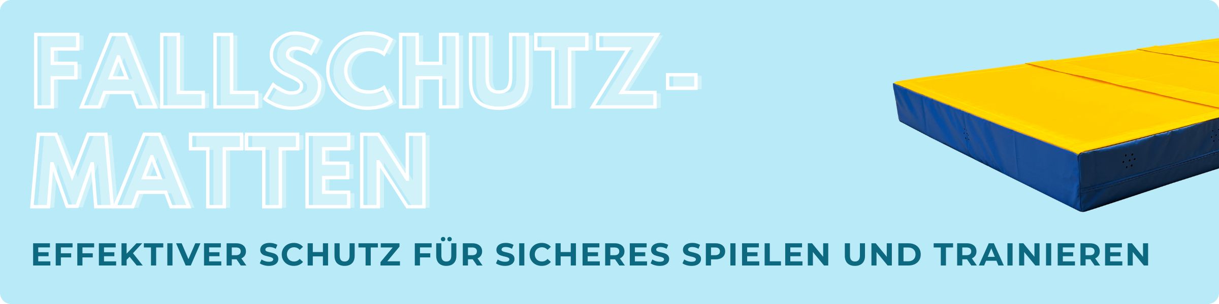 Fallschutzmatten Banner