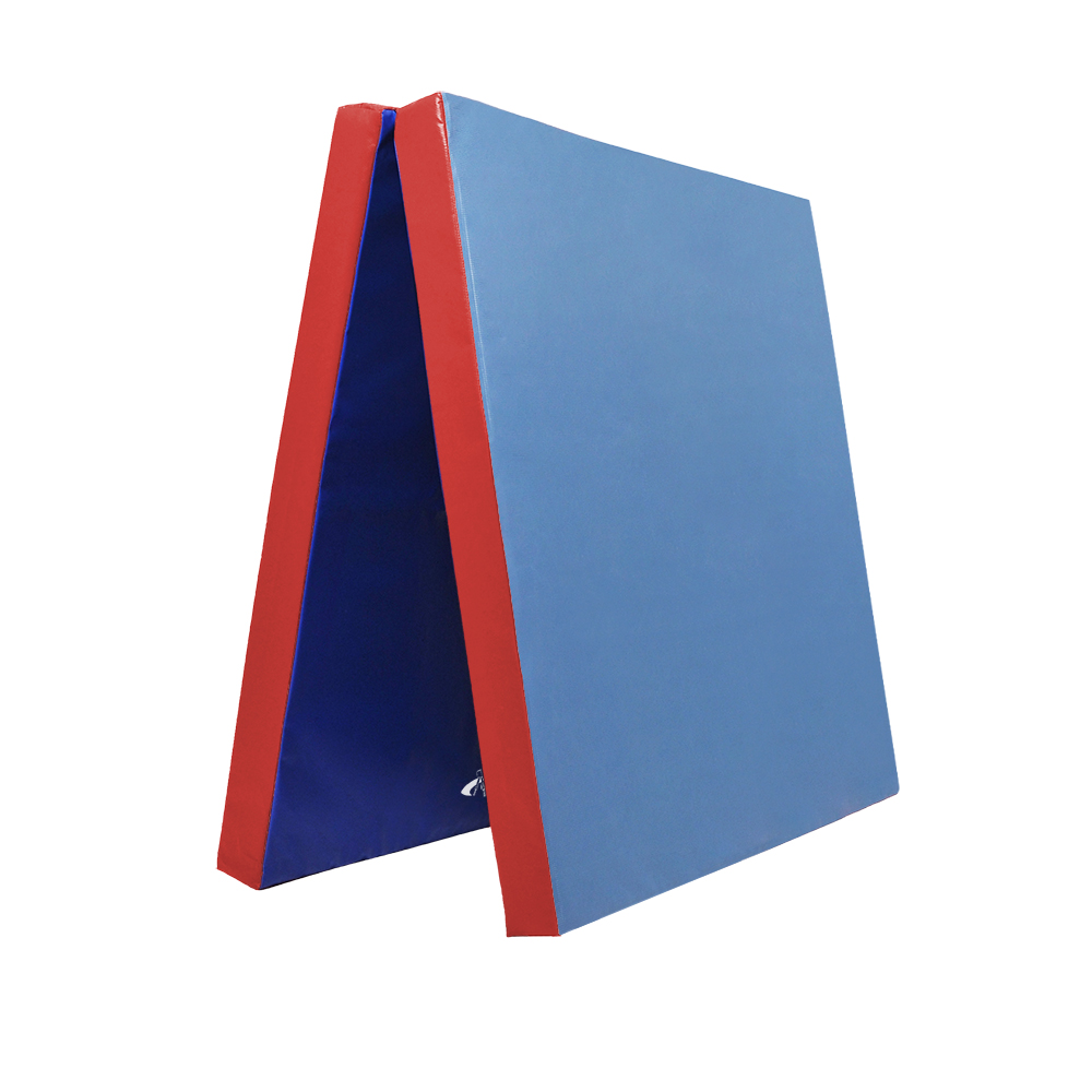 FUN klappbare Turn- und Spielmatte RG35 100x200 cm_blau-rot