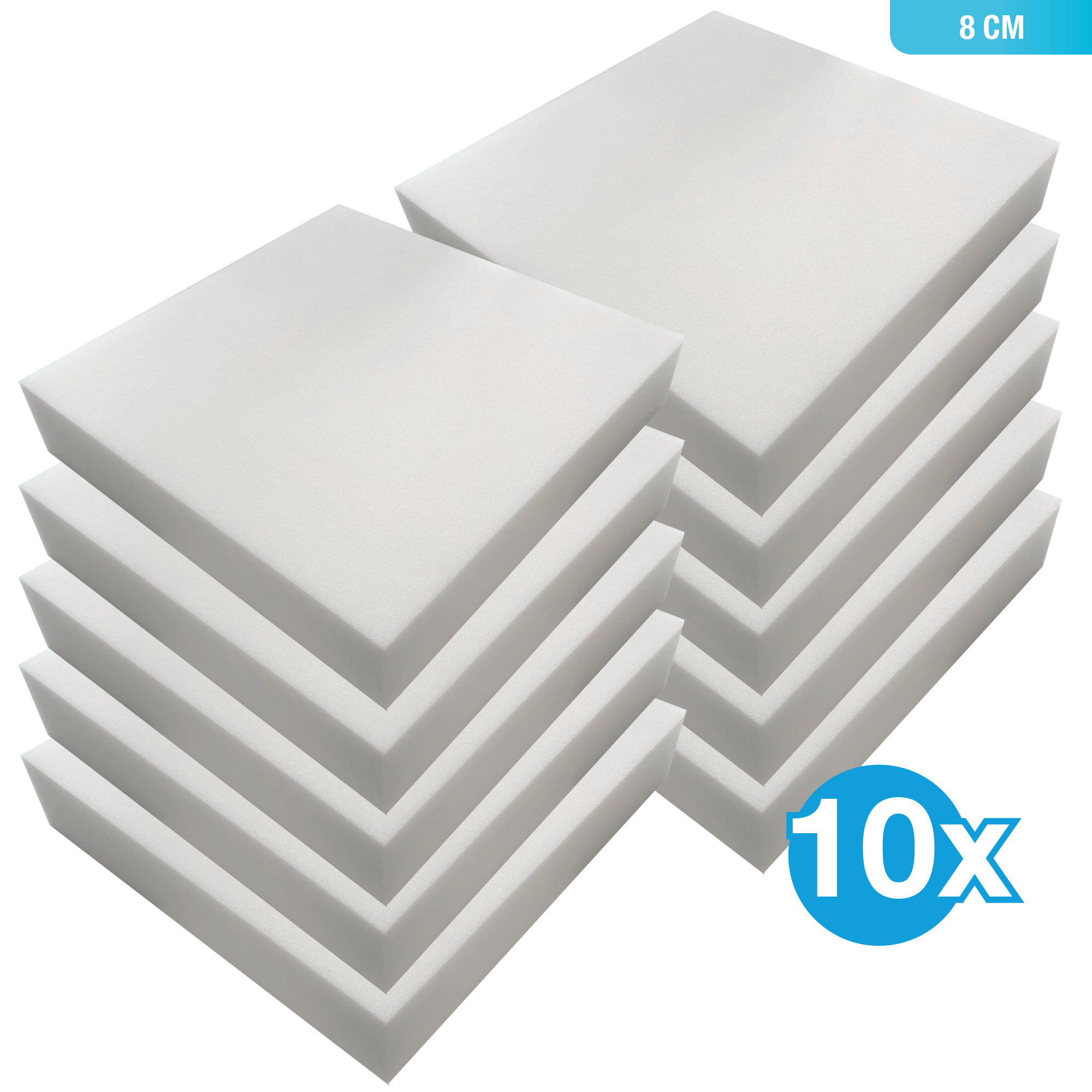 PUR-Schaumstoffplatten Sets (RG 35) - 50 x 50 cm Zuschnitt - Bild 1 - Vergrößern