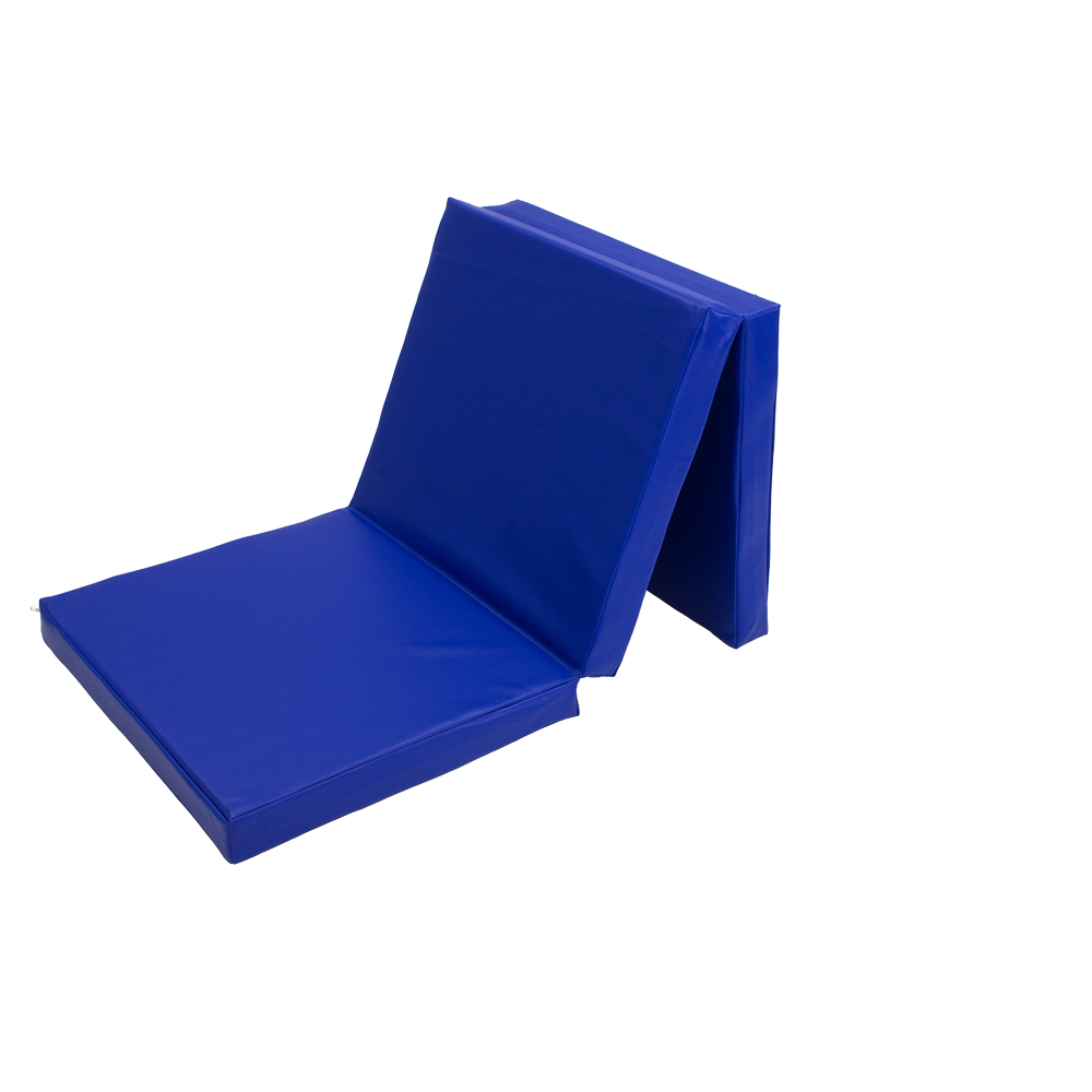 Klappbare Spiel-und Turnmatte-Glattleder_royalblau_royalblau