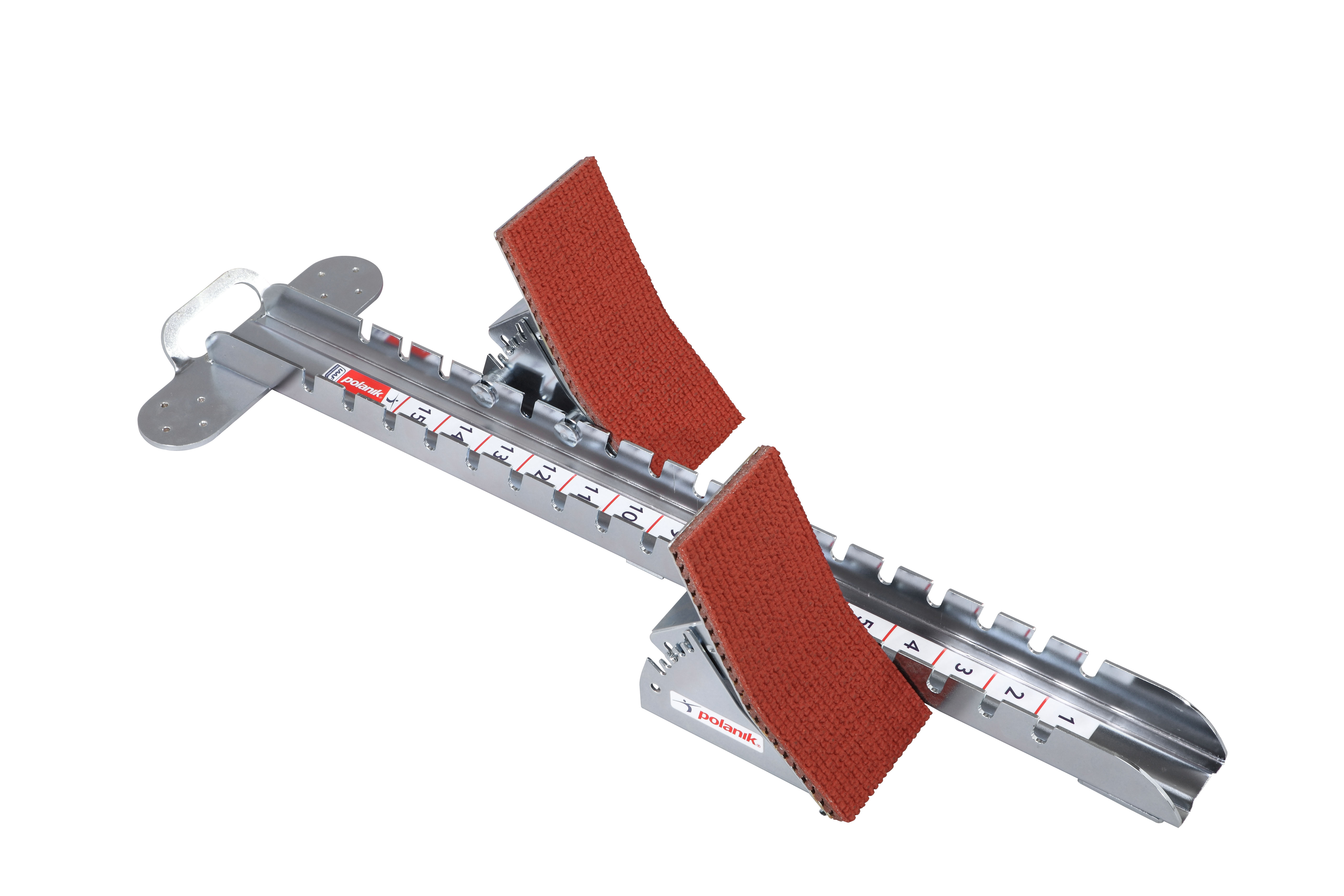 Polanik Wettkampfstartblock aus Stahl – Extra-hohe Pedale