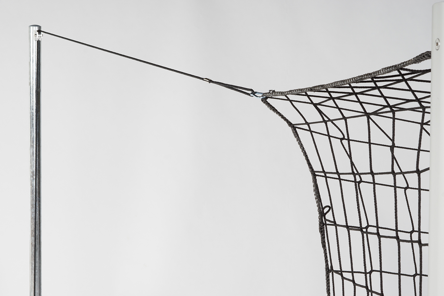 Fußballtor in Bodenhülsen mit freier Netzaufhängung 7,32 x 2,44 m - Bild 2 - Vergrößern