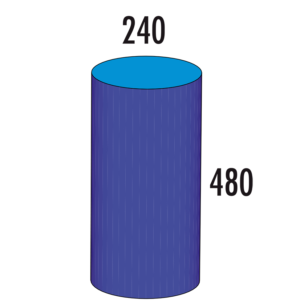 Zylinder MEDI M - blau/hellblau