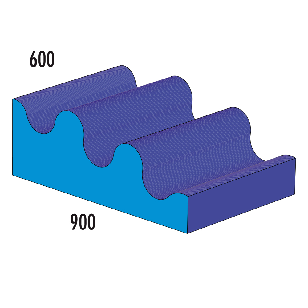 Negativwelle MAXI - blau