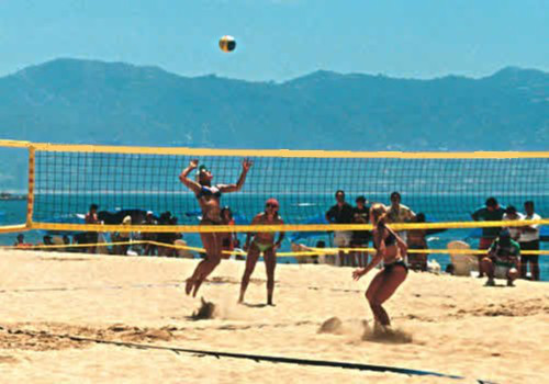 Beach-Volleyball-Turniernetz für Spielfeld 8 x 16 m